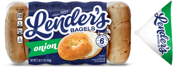 package of onion bagels