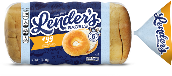 package of frozen egg bagels