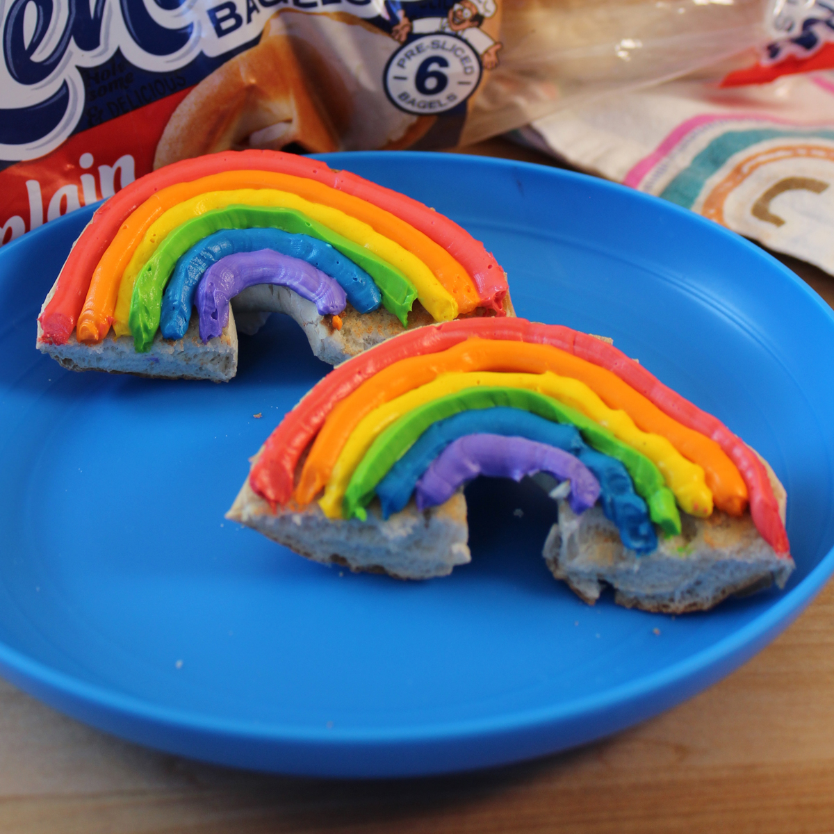 Rainbow Bagels