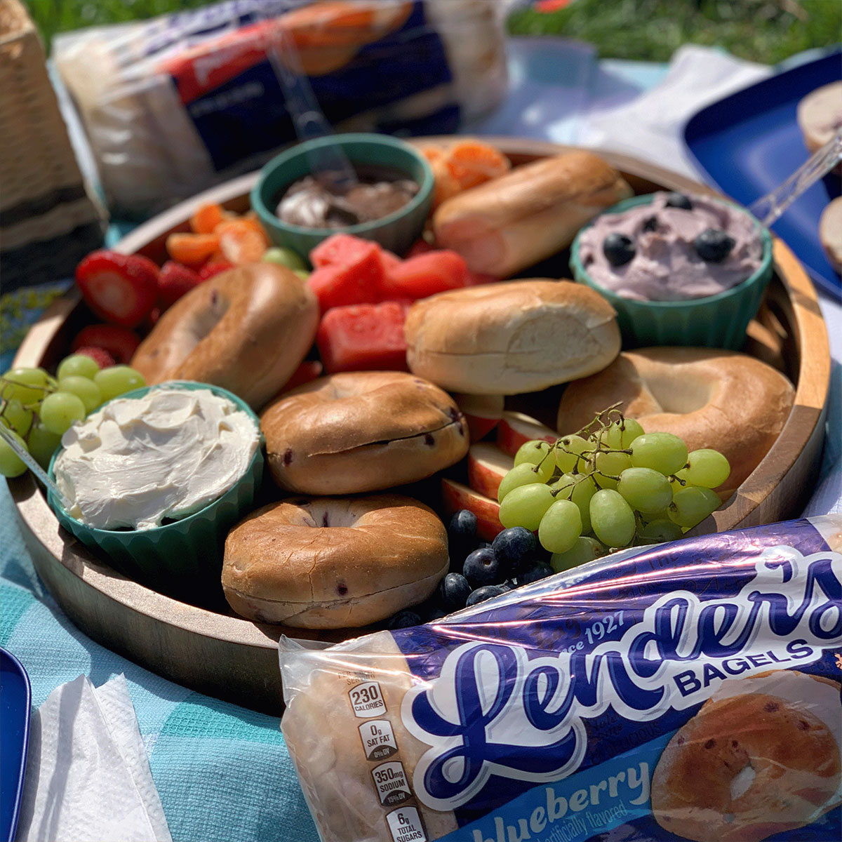 Picnic Bagel Board